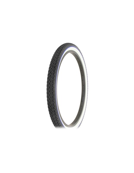 Tire 24 x 2.125 Black/White Side Wall Blue line HF-133.